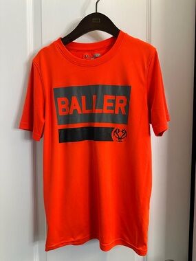 Under Armour Baller orange dry fit T YLG